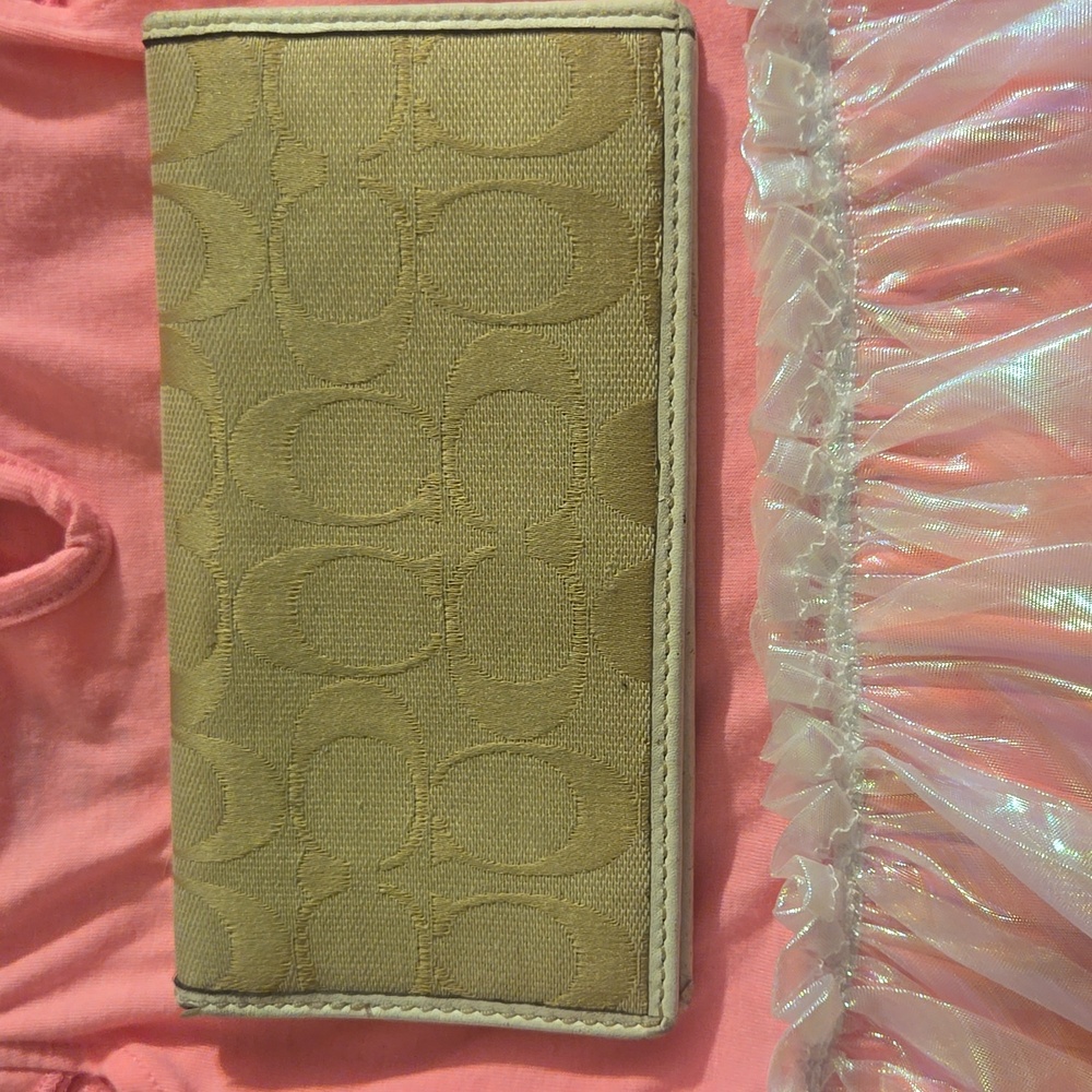 Coach Checkbook cover